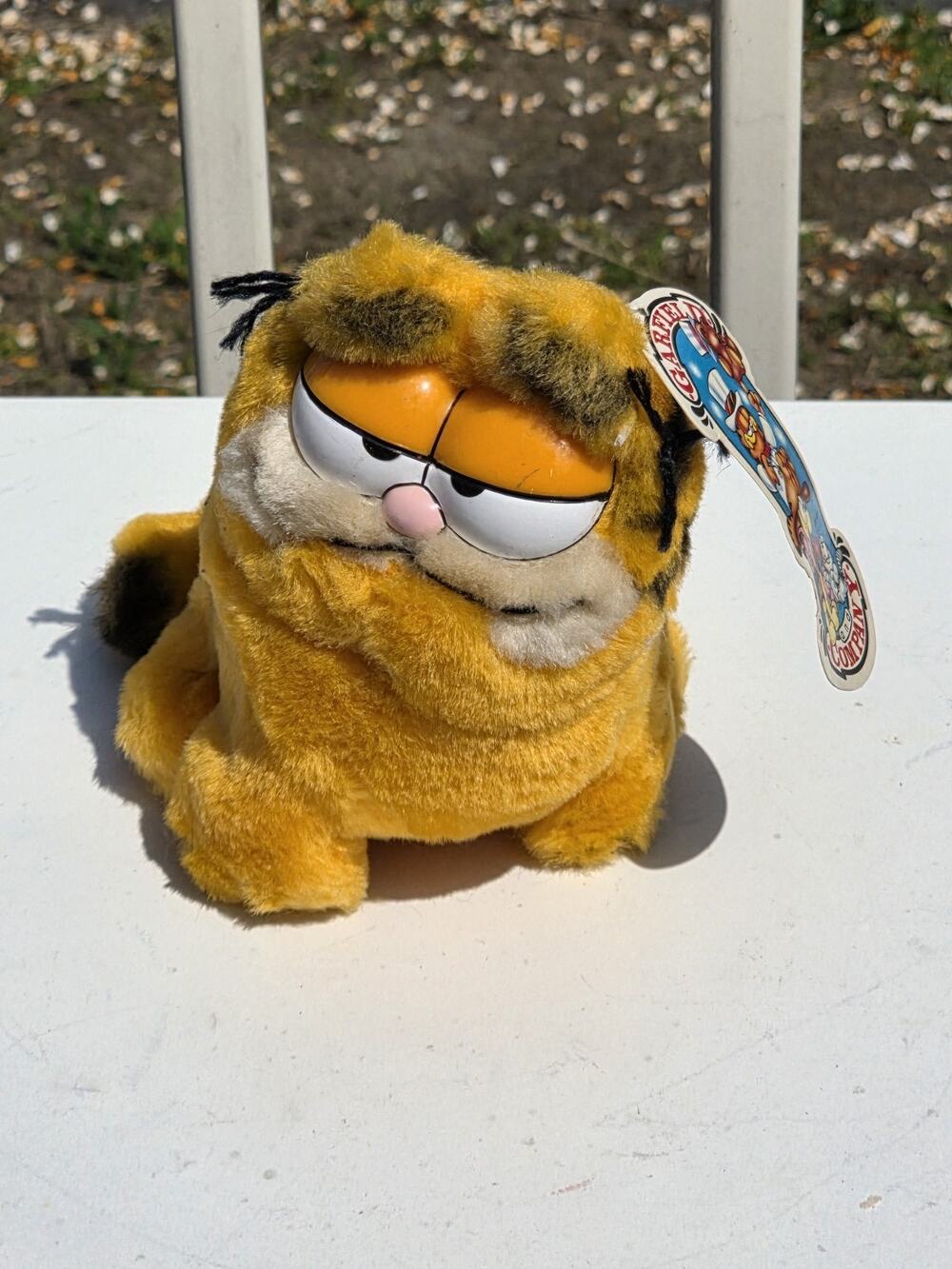 Vintage Garfield Plush Doll Dakin 1981 Take Me Home Feed Me Bean Bag Tag Intact